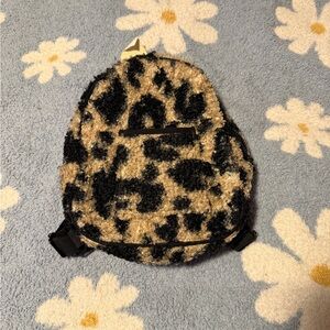 Leopard Print Kids Mini Backpack
